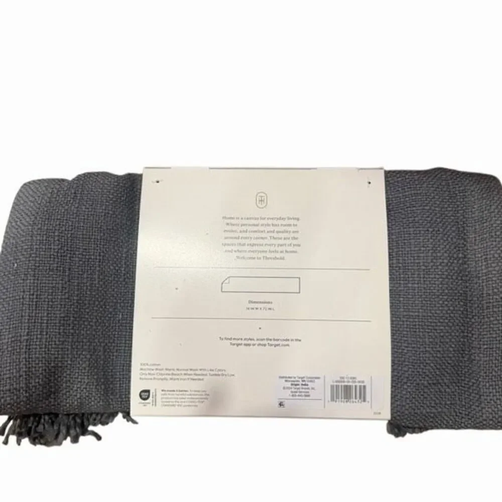 NWT Threshold grey table runner